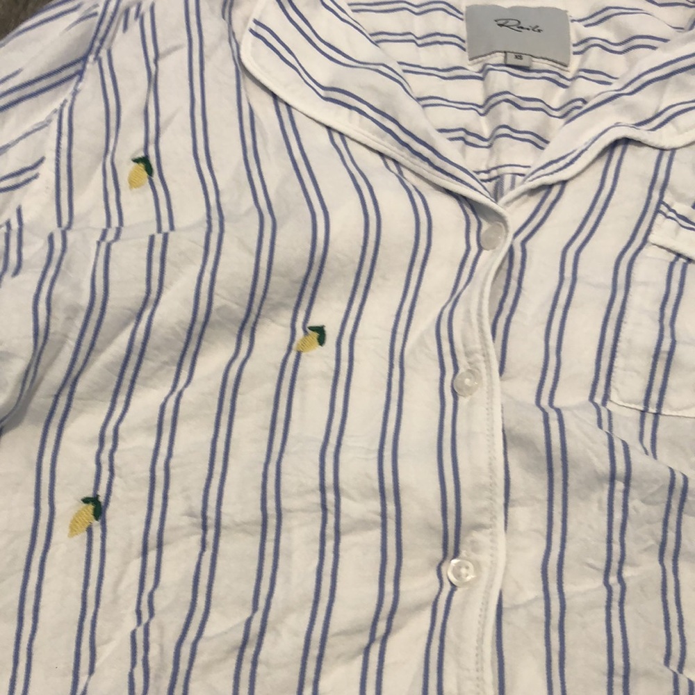 NWOT Rails Darcie Lemon Stripe Pajama set - Picture 4 of 6